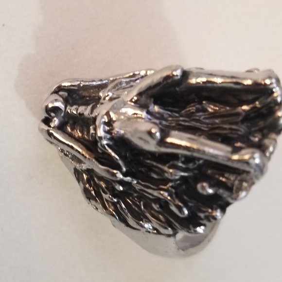 Stainless Steel Dragon Head Ring – Size 7.5, Antiqued Finish, NWT New in box - Picture 5 of 7